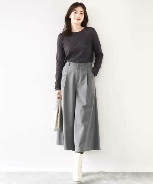 OFUON / オフオン カットソー | シャーリングデザインレースカットソー/洗える/WEB限定サイズあり | 詳細5