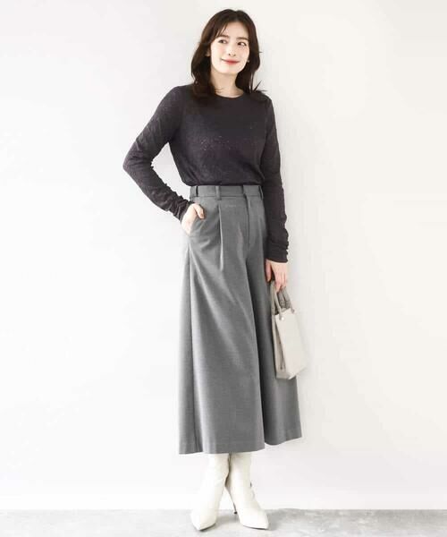 OFUON / オフオン カットソー | シャーリングデザインレースカットソー/洗える/WEB限定サイズあり | 詳細8