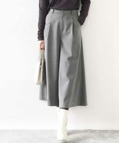 OFUON / オフオン その他パンツ | TRソフトストレッチ裏起毛ガウチョパンツ/洗える