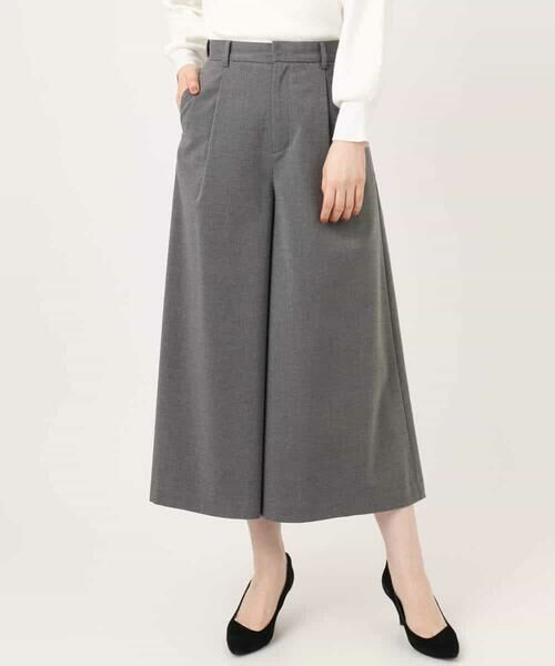 OFUON / オフオン その他パンツ | TRソフトストレッチ裏起毛ガウチョパンツ/洗える | 詳細12