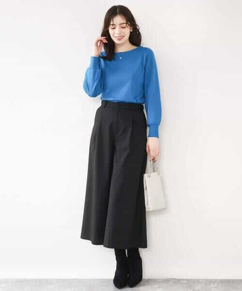 OFUON / オフオン その他パンツ | TRソフトストレッチ裏起毛ガウチョパンツ/洗える | 詳細27