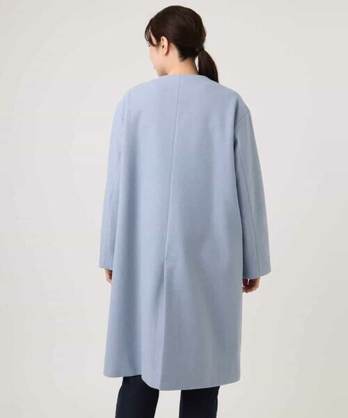 OFUON / オフオン その他アウター | ウール混ノーカラーコート/WEB限定サイズあり | 詳細14