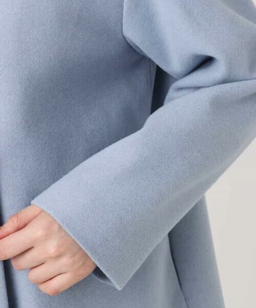 OFUON / オフオン その他アウター | ウール混ノーカラーコート/WEB限定サイズあり | 詳細16