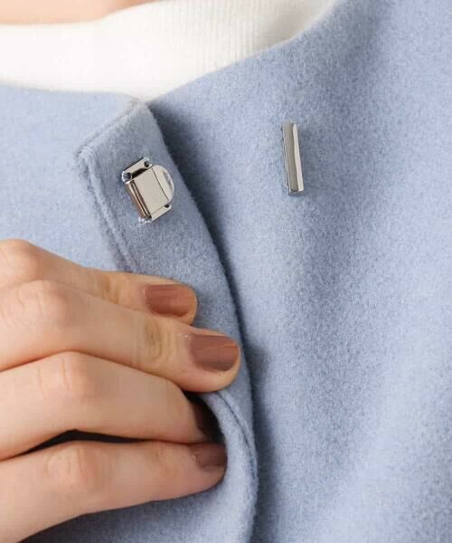 OFUON / オフオン その他アウター | ウール混ノーカラーコート/WEB限定サイズあり | 詳細20