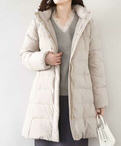 OFUON / オフオン ダウンジャケット・ベスト | ベルト付きスムースタフタロングダウン/WEB限定サイズあり