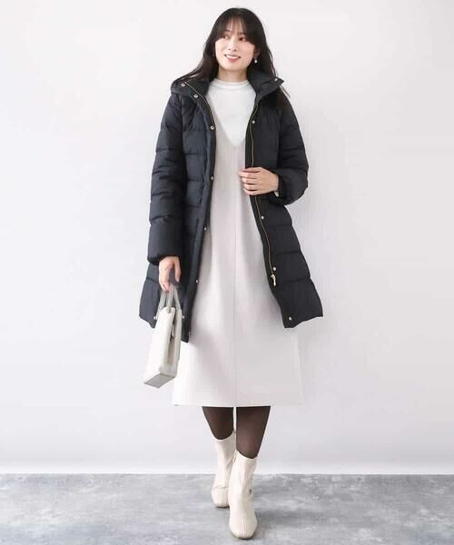 OFUON / オフオン ダウンジャケット・ベスト | ベルト付きスムースタフタロングダウン/WEB限定サイズあり | 詳細10