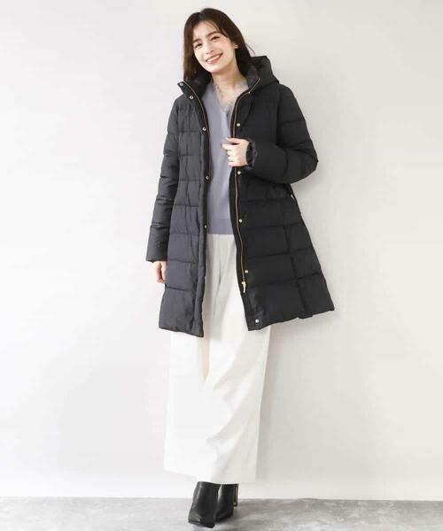 OFUON / オフオン ダウンジャケット・ベスト | ベルト付きスムースタフタロングダウン/WEB限定サイズあり | 詳細5