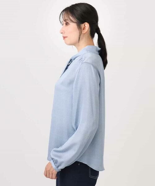 OFUON / オフオン シャツ・ブラウス | 幾何柄ボウタイブラウス/洗える/WEB限定サイズあり | 詳細11