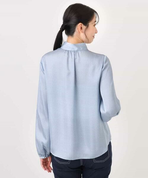 OFUON / オフオン シャツ・ブラウス | 幾何柄ボウタイブラウス/洗える/WEB限定サイズあり | 詳細12