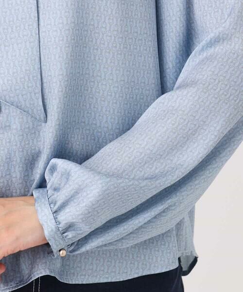 OFUON / オフオン シャツ・ブラウス | 幾何柄ボウタイブラウス/洗える/WEB限定サイズあり | 詳細15