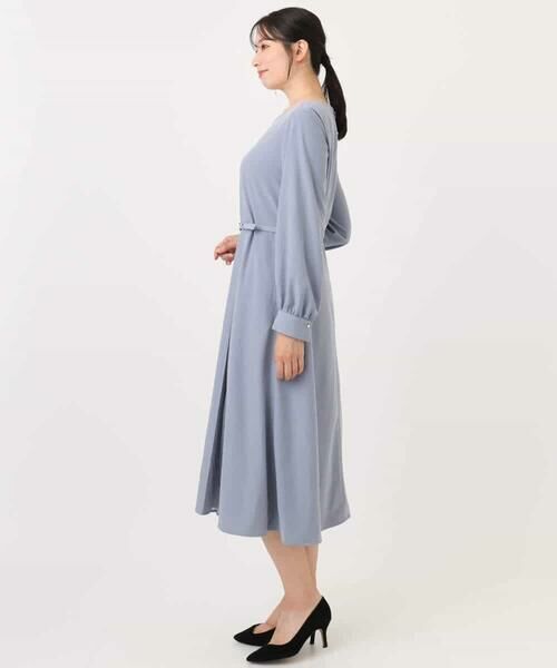 OFUON / オフオン ロング・マキシ丈ワンピース | シフォンプリーツデザインワンピース/洗える/WEB限定サイズあり | 詳細16