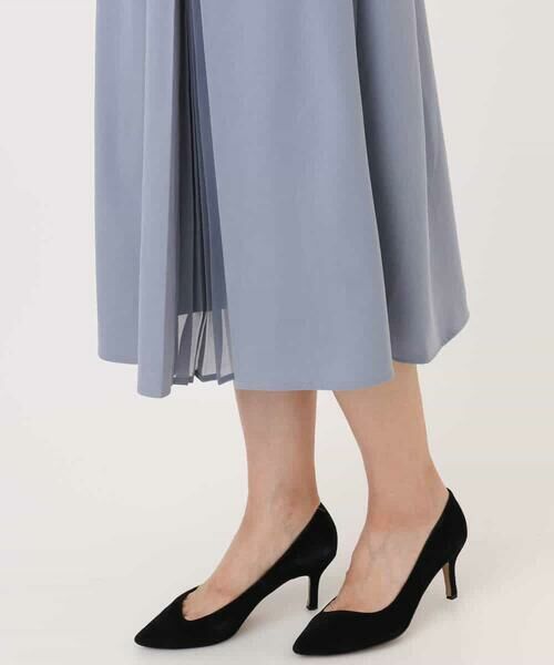 OFUON / オフオン ロング・マキシ丈ワンピース | シフォンプリーツデザインワンピース/洗える/WEB限定サイズあり | 詳細22