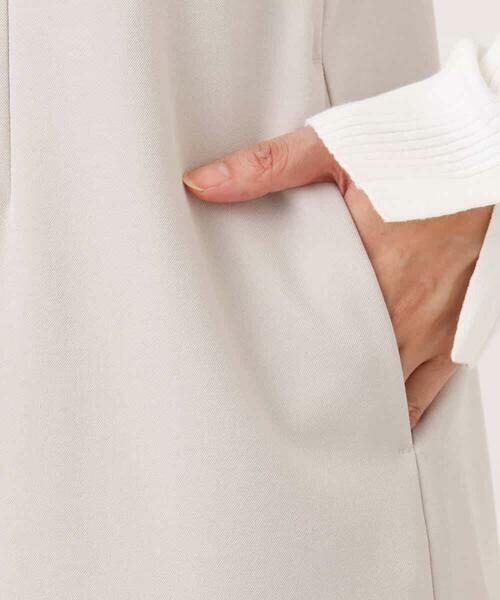 OFUON / オフオン ロング・マキシ丈ワンピース | サイドパール調釦デザインVネックジャンパースカート/洗える/WEB限定サイズあり | 詳細19