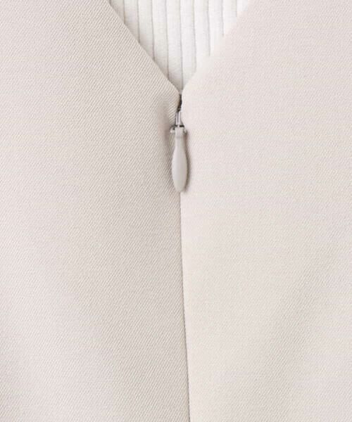 OFUON / オフオン ロング・マキシ丈ワンピース | サイドパール調釦デザインVネックジャンパースカート/洗える/WEB限定サイズあり | 詳細20