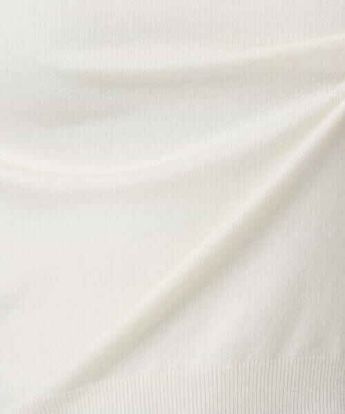 OFUON / オフオン ニット・セーター | パール調ビーズ衿付きハイゲージニット/洗える | 詳細23