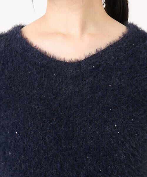 OFUON / オフオン ニット・セーター | ミニスパンコールシャギーニット/洗える/WEB限定サイズあり | 詳細13