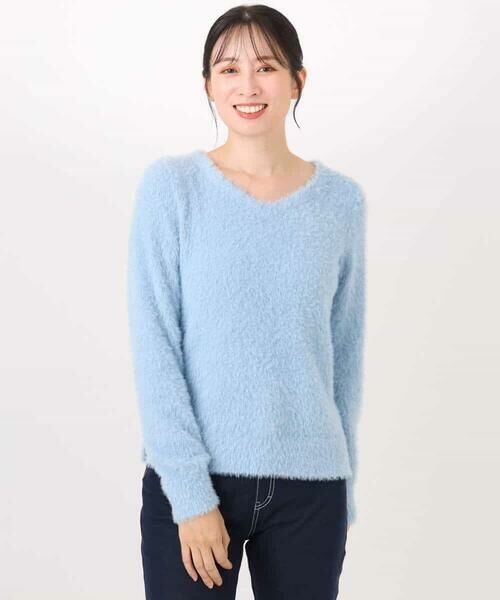 OFUON / オフオン ニット・セーター | ミニスパンコールシャギーニット/洗える/WEB限定サイズあり | 詳細17