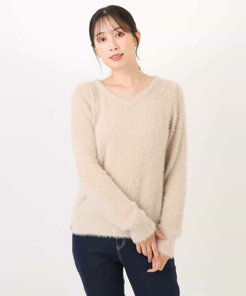 OFUON / オフオン ニット・セーター | ミニスパンコールシャギーニット/洗える/WEB限定サイズあり | 詳細21