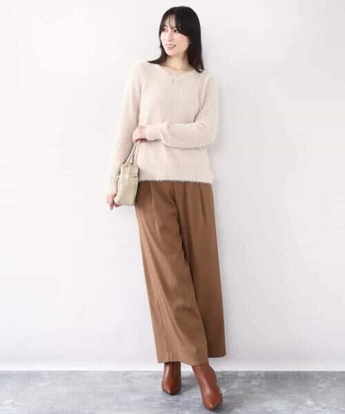 OFUON / オフオン ニット・セーター | ミニスパンコールシャギーニット/洗える/WEB限定サイズあり | 詳細4