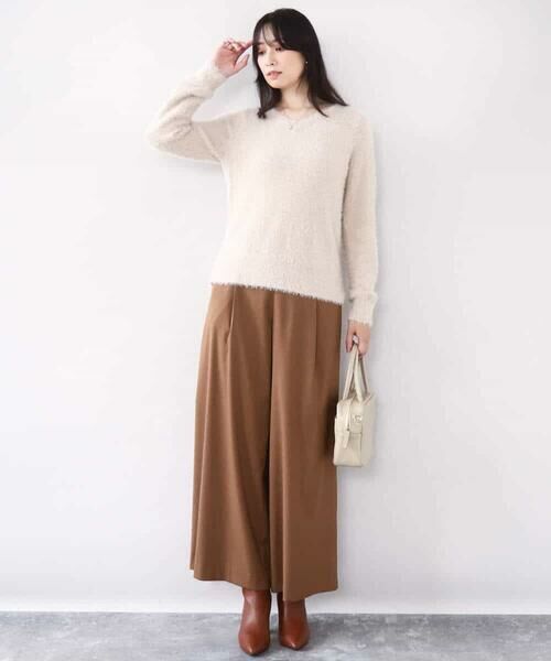 OFUON / オフオン ニット・セーター | ミニスパンコールシャギーニット/洗える/WEB限定サイズあり | 詳細5