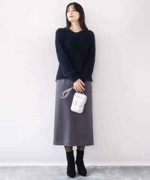 OFUON / オフオン ニット・セーター | ミニスパンコールシャギーニット/洗える/WEB限定サイズあり | 詳細8