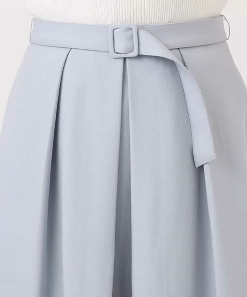 OFUON / オフオン ロング・マキシ丈スカート | タックフレアースカート/洗える | 詳細11