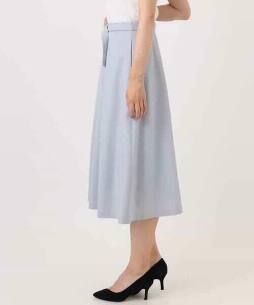OFUON / オフオン ロング・マキシ丈スカート | タックフレアースカート/洗える | 詳細9