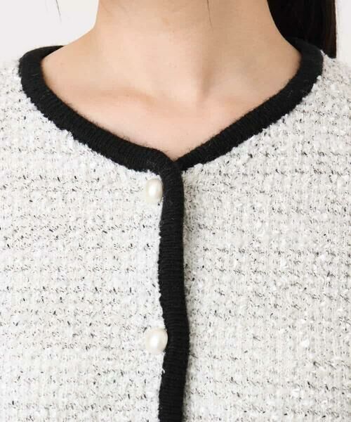 OFUON / オフオン カーディガン・ボレロ | ラメ入りツイードニットジャケット/洗える/WEB限定サイズあり | 詳細20