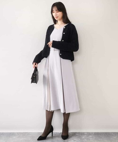 OFUON / オフオン カーディガン・ボレロ | ラメ入りツイードニットジャケット/洗える/WEB限定サイズあり | 詳細6