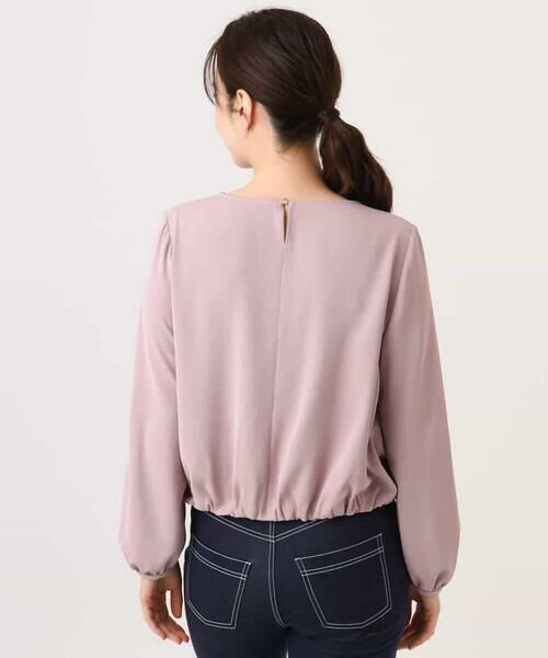 OFUON / オフオン シャツ・ブラウス | タックデザインジョーゼットブラウス(長袖)/UVカット/接触冷感/洗える | 詳細21