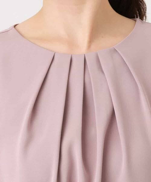 OFUON / オフオン シャツ・ブラウス | タックデザインジョーゼットブラウス(長袖)/UVカット/接触冷感/洗える | 詳細22