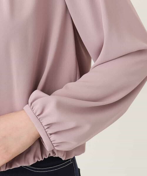 OFUON / オフオン シャツ・ブラウス | タックデザインジョーゼットブラウス(長袖)/UVカット/接触冷感/洗える | 詳細24