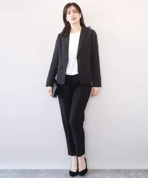 OFUON / オフオン シャツ・ブラウス | タックデザインジョーゼットブラウス(長袖)/UVカット/接触冷感/洗える | 詳細6