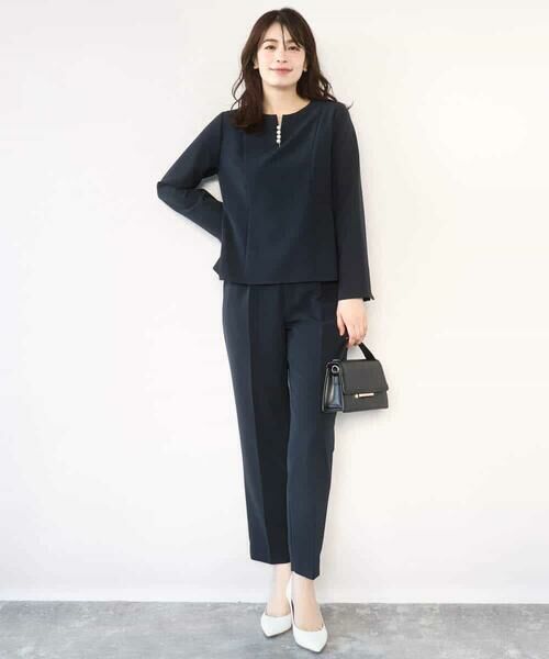 OFUON / オフオン シャツ・ブラウス | ダブルクロス ペプラムブラウス/洗える/WEB限定サイズあり | 詳細12