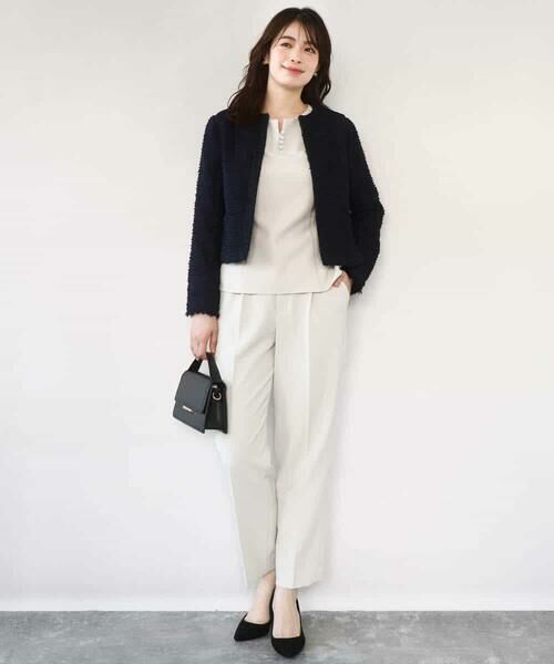 OFUON / オフオン シャツ・ブラウス | ダブルクロス ペプラムブラウス/洗える/WEB限定サイズあり | 詳細24