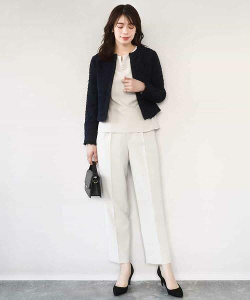 OFUON / オフオン シャツ・ブラウス | ダブルクロス ペプラムブラウス/洗える/WEB限定サイズあり | 詳細25