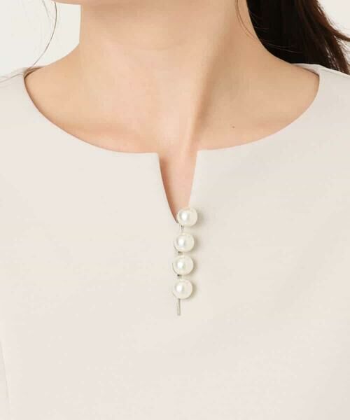 OFUON / オフオン シャツ・ブラウス | ダブルクロス ペプラムブラウス/洗える/WEB限定サイズあり | 詳細3