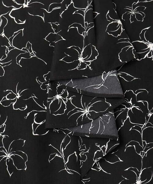 OFUON / オフオン シャツ・ブラウス | ラインフラワーボウタイ風ブラウス/洗える | 詳細24