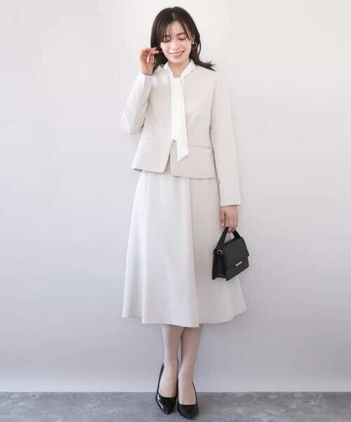 OFUON / オフオン シャツ・ブラウス | スムースジョーゼットボウブラウス/洗える/WEB限定サイズあり | 詳細9