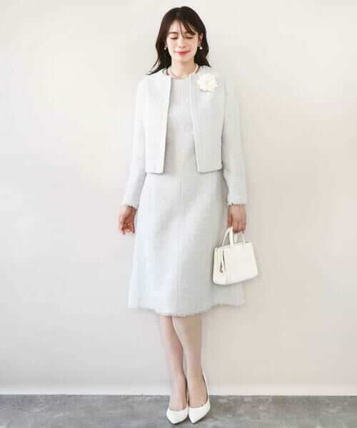 OFUON / オフオン ノーカラージャケット | [セットアップ対応]ツイードノーカラージャケット/WEB限定 | 詳細13