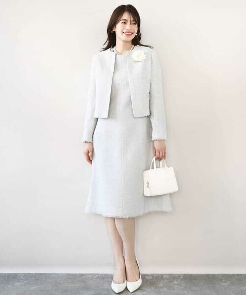 OFUON / オフオン ノーカラージャケット | [セットアップ対応]ツイードノーカラージャケット/WEB限定 | 詳細15