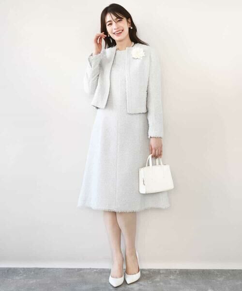 OFUON / オフオン ノーカラージャケット | [セットアップ対応]ツイードノーカラージャケット/WEB限定 | 詳細16