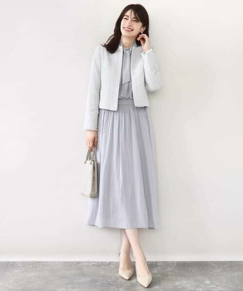 OFUON / オフオン ノーカラージャケット | [セットアップ対応]ツイードノーカラージャケット/WEB限定 | 詳細18