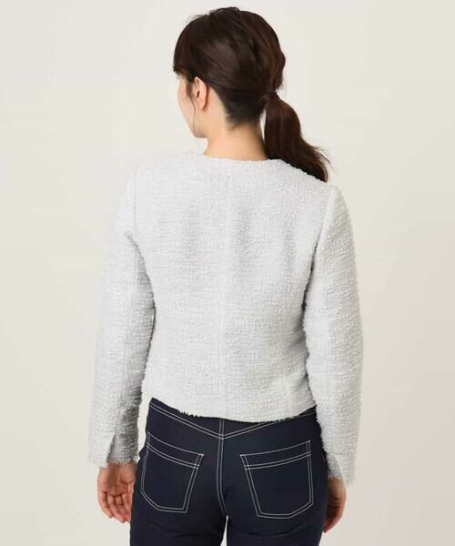 OFUON / オフオン ノーカラージャケット | [セットアップ対応]ツイードノーカラージャケット/WEB限定 | 詳細22