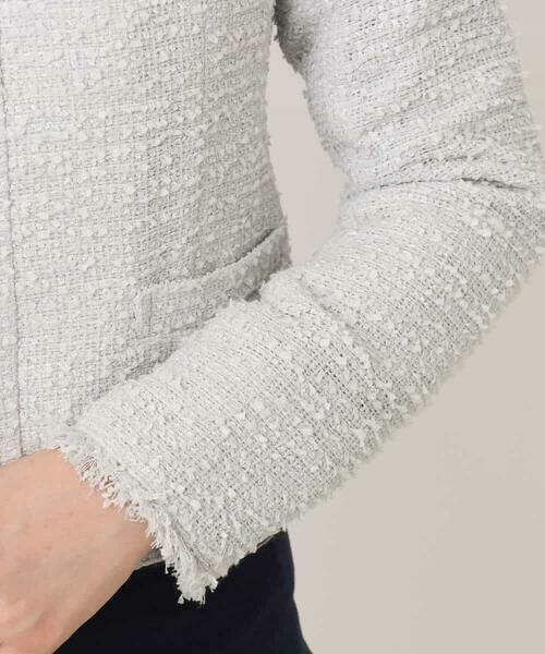 OFUON / オフオン ノーカラージャケット | [セットアップ対応]ツイードノーカラージャケット/WEB限定 | 詳細24