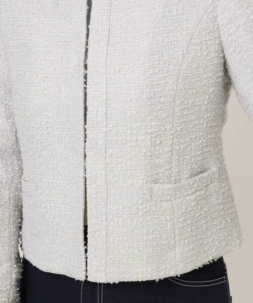 OFUON / オフオン ノーカラージャケット | [セットアップ対応]ツイードノーカラージャケット/WEB限定 | 詳細26