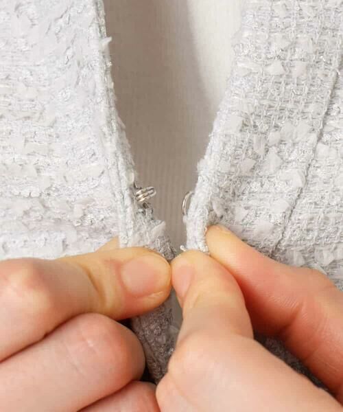 OFUON / オフオン ノーカラージャケット | [セットアップ対応]ツイードノーカラージャケット/WEB限定 | 詳細28