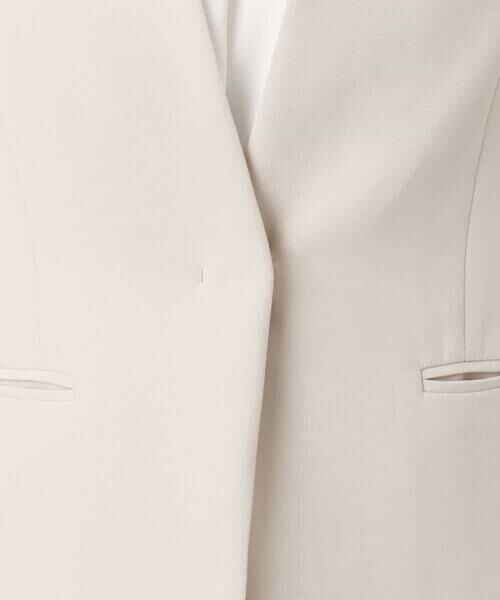 OFUON / オフオン ノーカラージャケット | [セットアップ対応]ライトラブルクロス カラーレスジャケット/洗える/WEB限定サイズあり | 詳細23