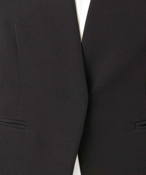 OFUON / オフオン ノーカラージャケット | [セットアップ対応]ライトラブルクロス カラーレスジャケット/洗える/WEB限定サイズあり | 詳細27