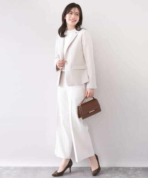 OFUON / オフオン テーラードジャケット | [セットアップ対応]ライトラブルクロス テーラードジャケット/洗える/WEB限定サイズあり | 詳細12